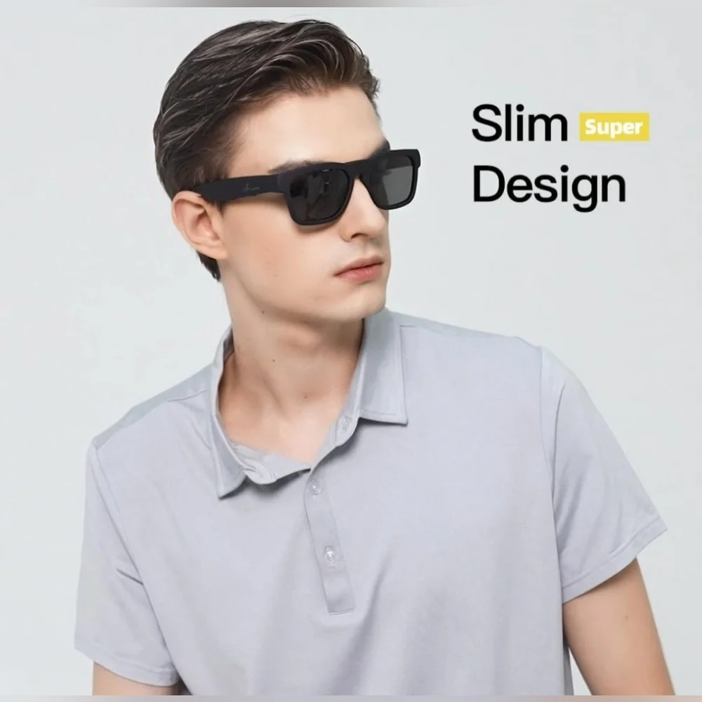 OhO Smart Glasses,Polarized with Bluetooth Speaker,Voice Control.